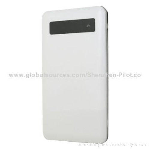 Slim Power Bank, 4,000mAh for iPhone with Touch Screen, Super Slim